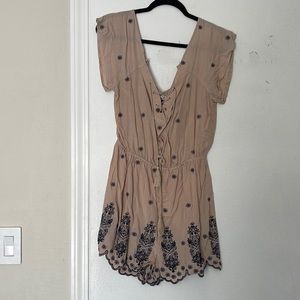 Embroidered romper
